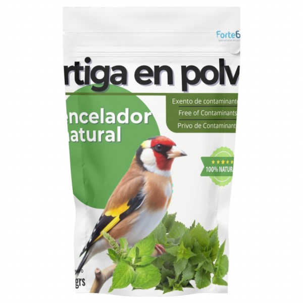 Ortiga en Polvo 100% Puro | Encelador natural para aves Comida jilgueros y silvestres