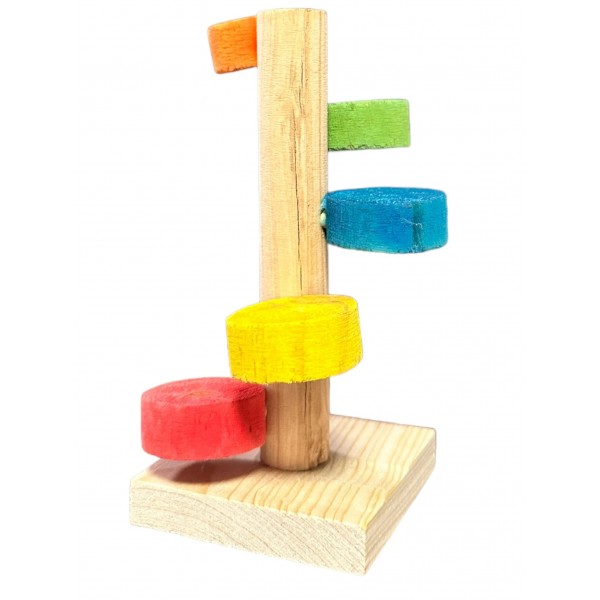 Juguete escalera peldaños de madera para agapornis Bird Toys