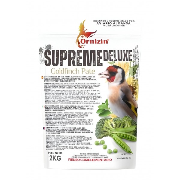 Pasta Supremme Deluxe Ornizin Jilgueros 2 Kg Morbid pasta