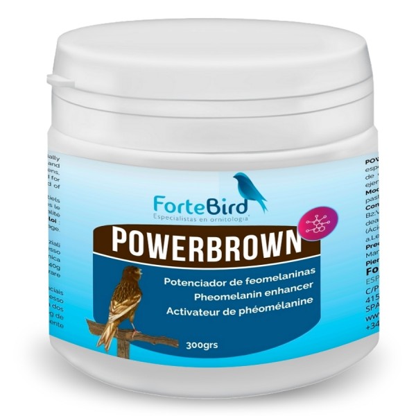 PowerBrown | El potenciador perfecto de feomelaninas para el plumaje de sus aves