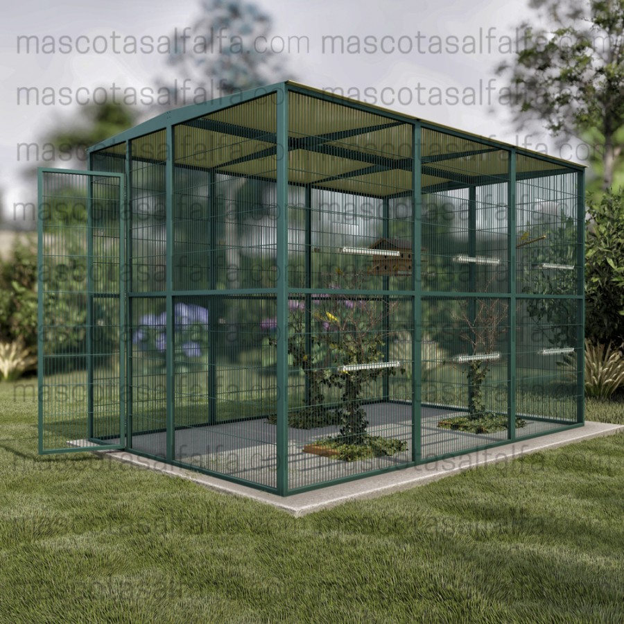 Voladero para jardin, voladera 3x2 metros